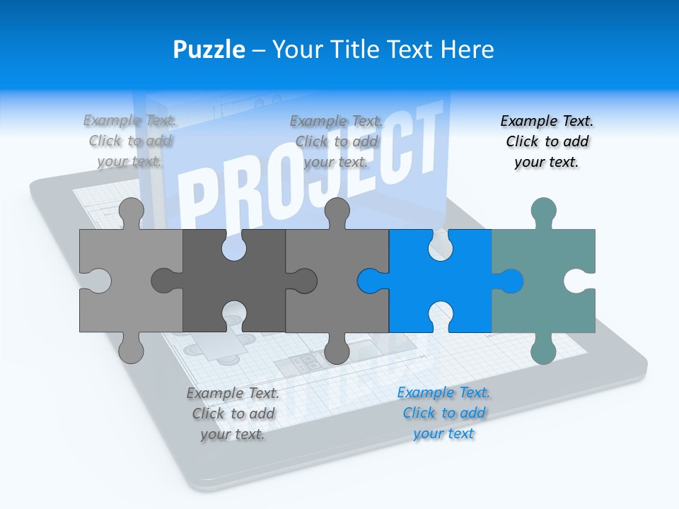 Floor Plan Sale Tablet Pc PowerPoint Template