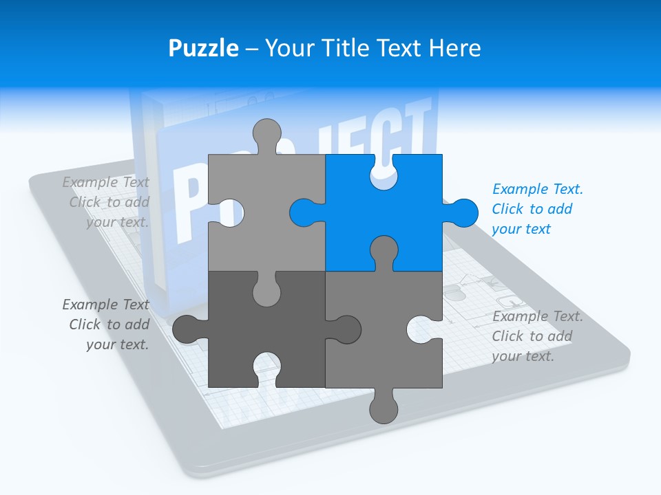 Floor Plan Sale Tablet Pc PowerPoint Template
