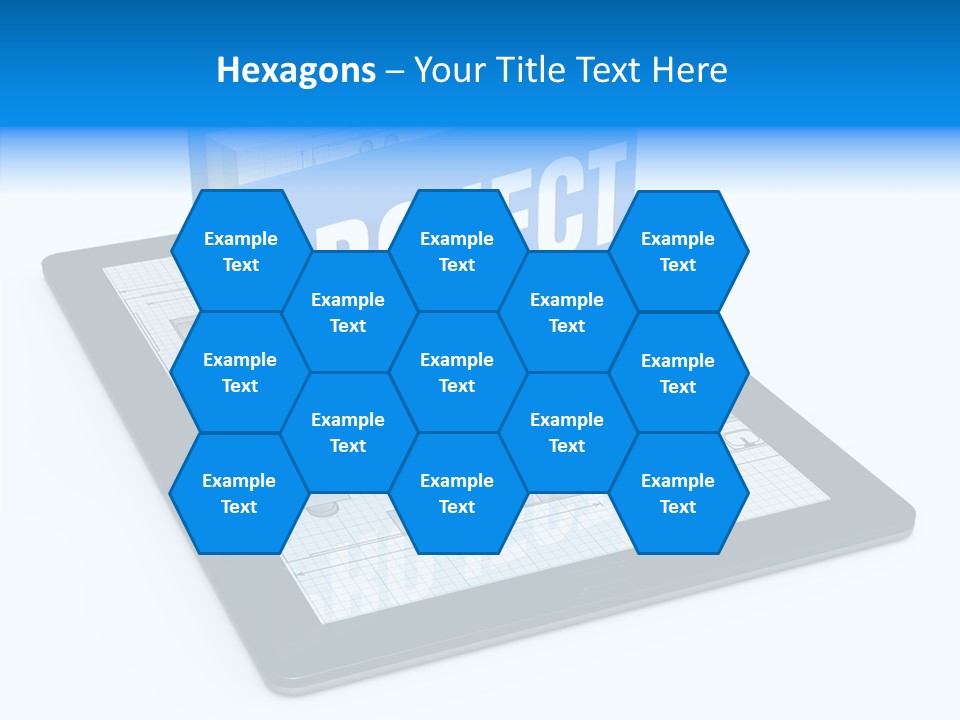 Floor Plan Sale Tablet Pc PowerPoint Template