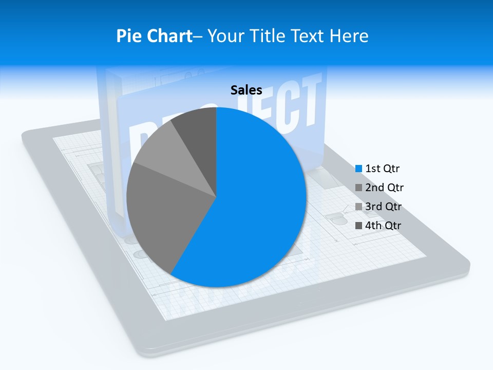 Floor Plan Sale Tablet Pc PowerPoint Template