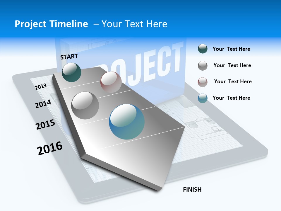 Floor Plan Sale Tablet Pc PowerPoint Template
