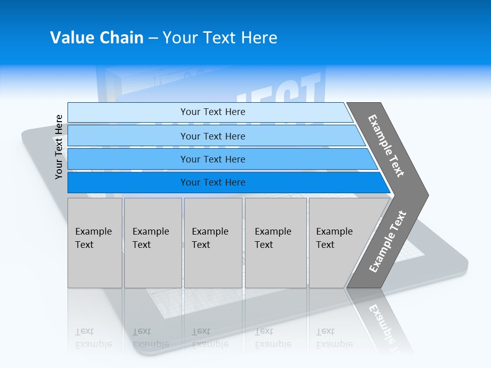 Floor Plan Sale Tablet Pc PowerPoint Template