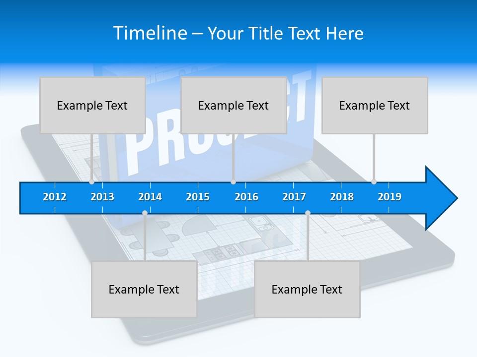 Floor Plan Sale Tablet Pc PowerPoint Template