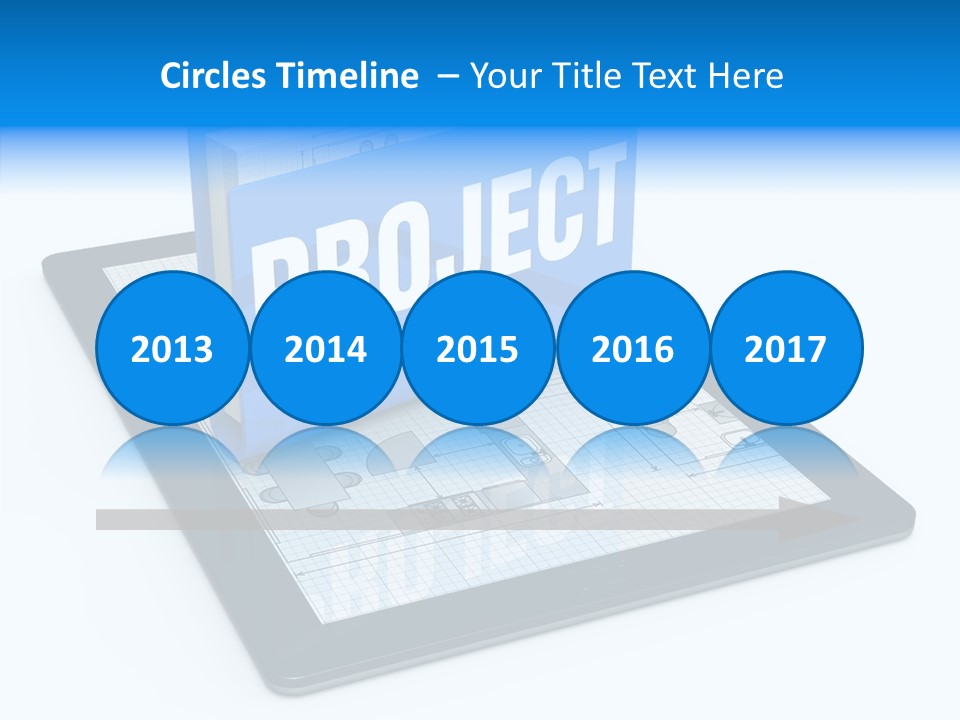 Floor Plan Sale Tablet Pc PowerPoint Template