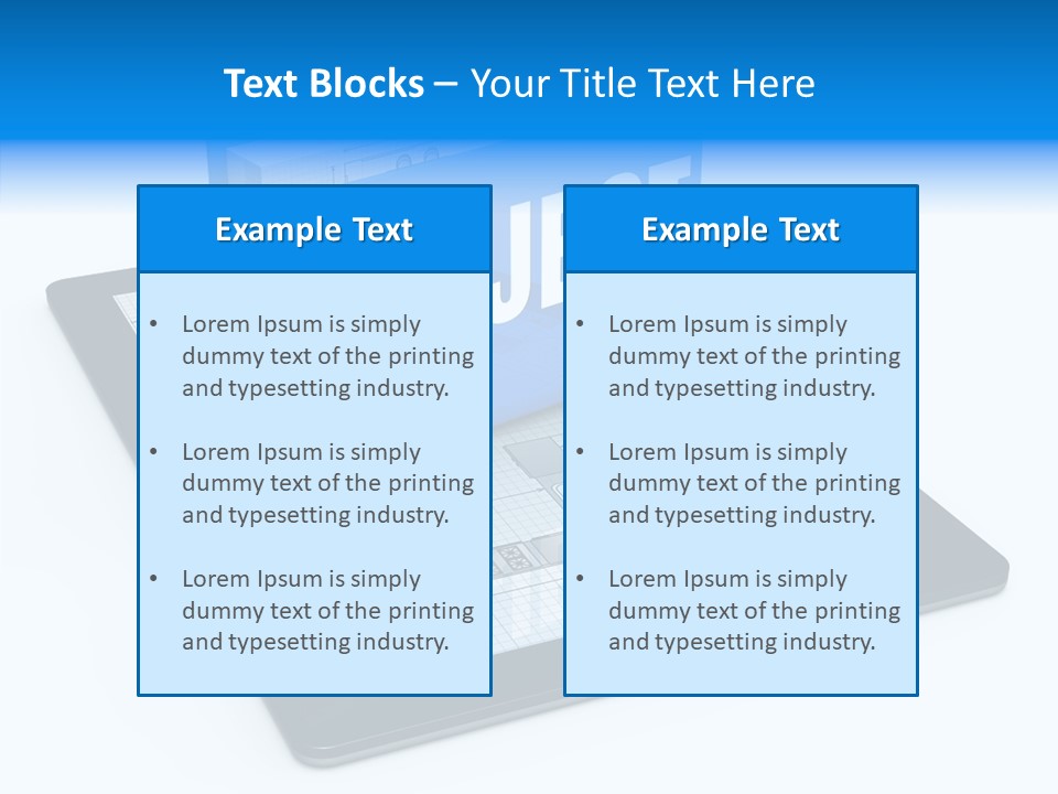 Floor Plan Sale Tablet Pc PowerPoint Template