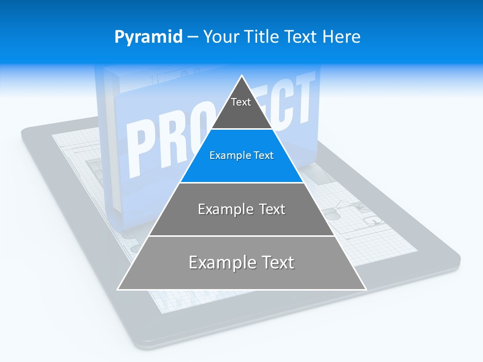Floor Plan Sale Tablet Pc PowerPoint Template