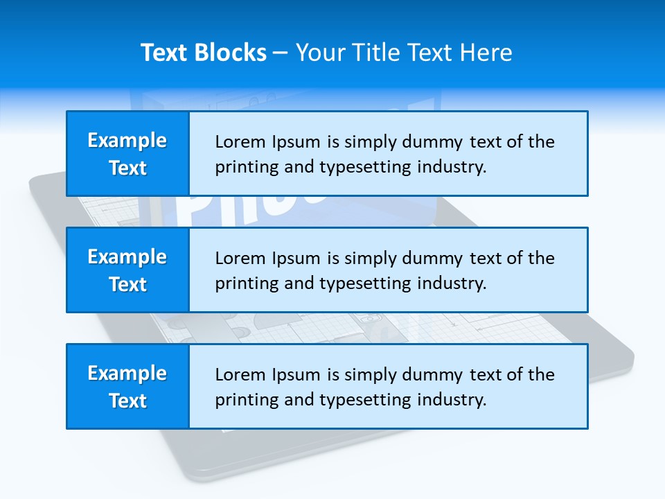Floor Plan Sale Tablet Pc PowerPoint Template