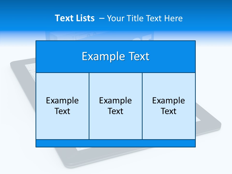 Floor Plan Sale Tablet Pc PowerPoint Template