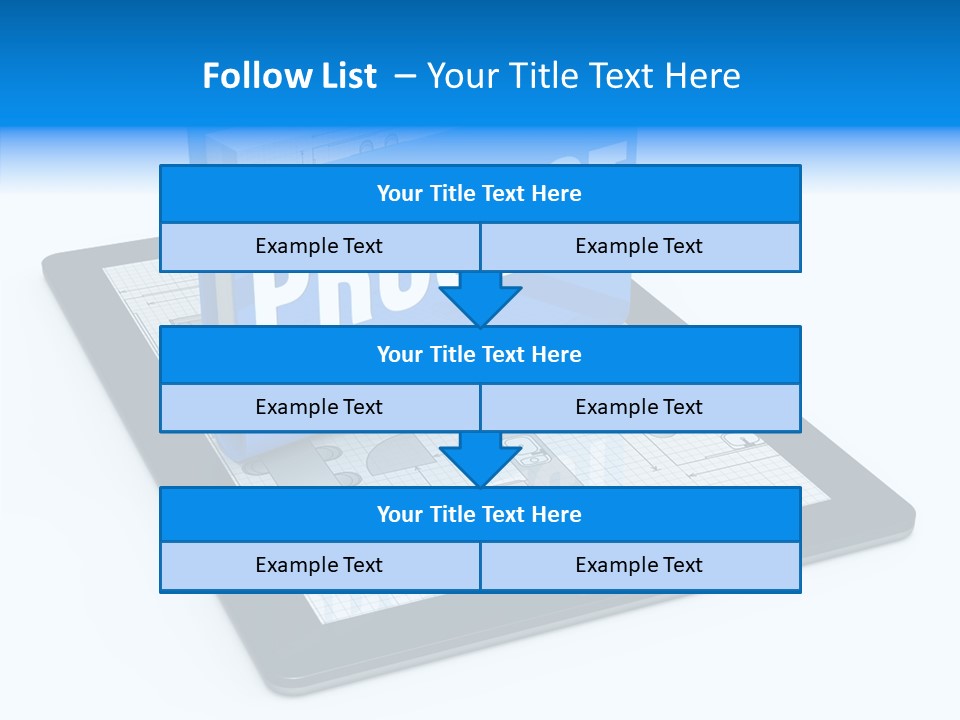 Floor Plan Sale Tablet Pc PowerPoint Template