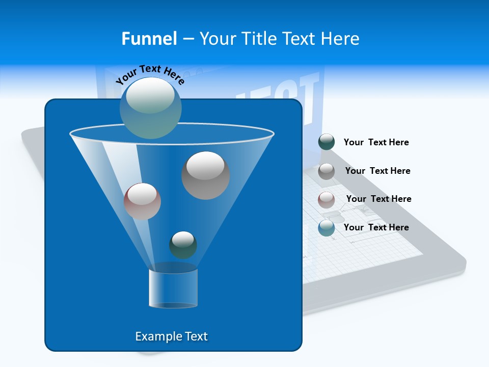 Floor Plan Sale Tablet Pc PowerPoint Template