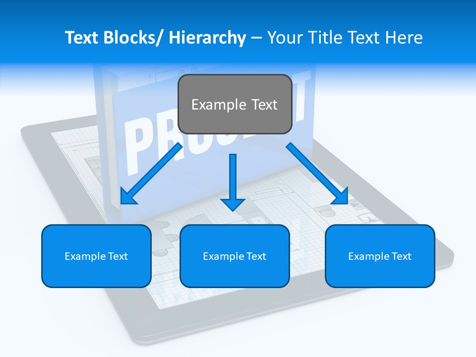 Floor Plan Sale Tablet Pc PowerPoint Template