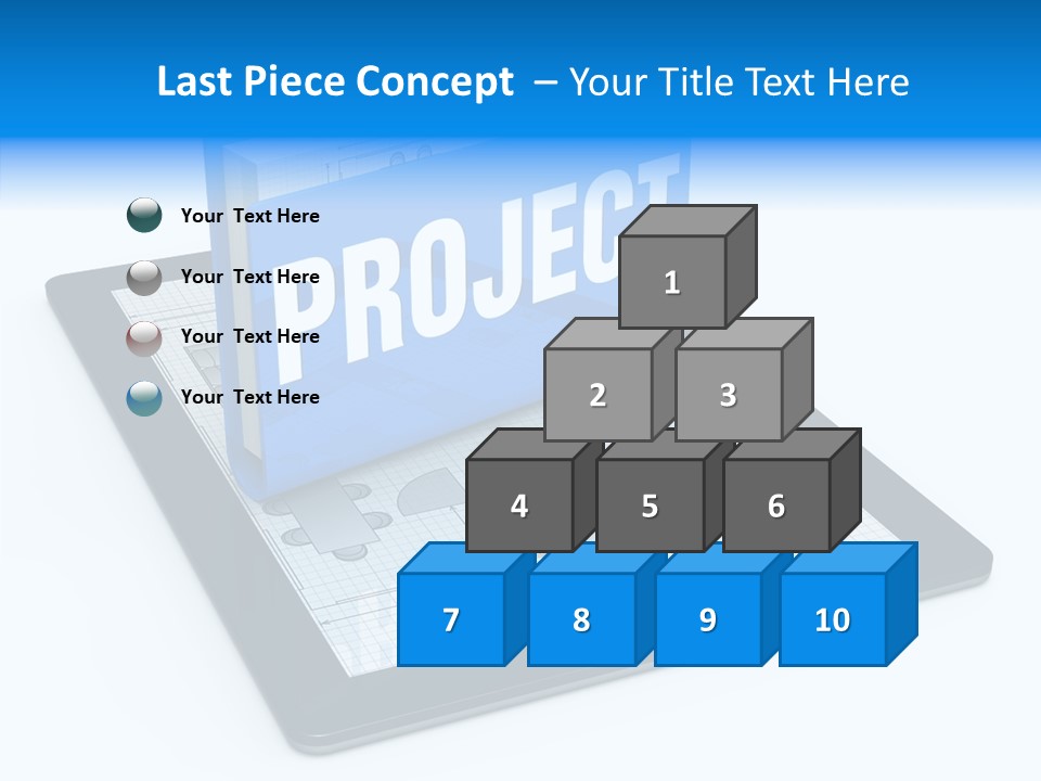 Floor Plan Sale Tablet Pc PowerPoint Template