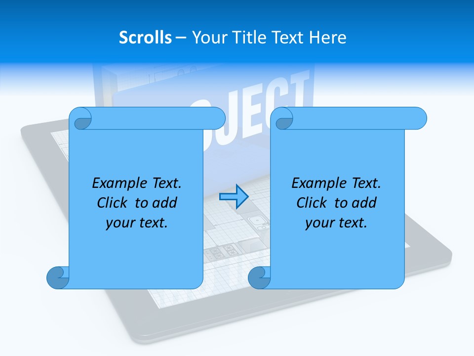 Floor Plan Sale Tablet Pc PowerPoint Template