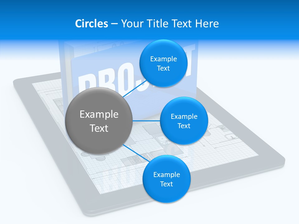 Floor Plan Sale Tablet Pc PowerPoint Template
