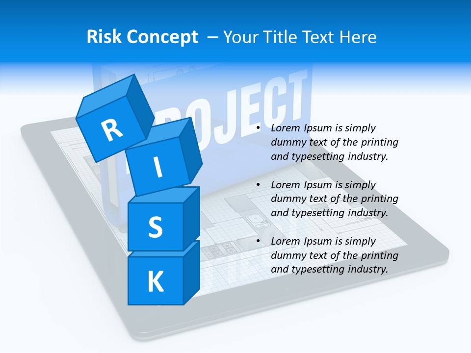 Floor Plan Sale Tablet Pc PowerPoint Template