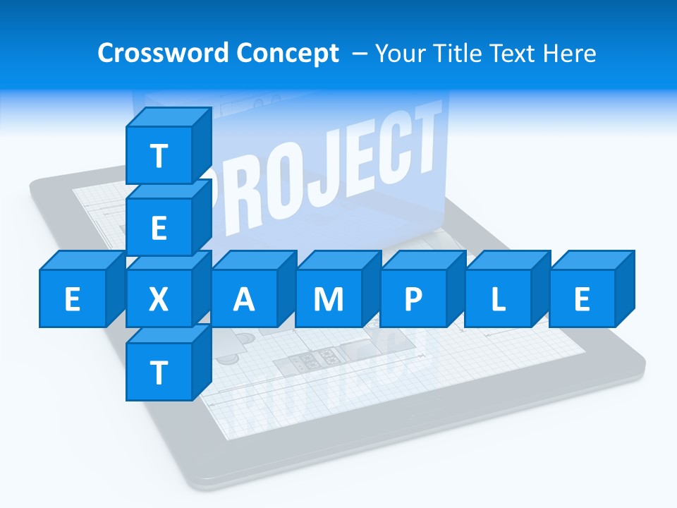 Floor Plan Sale Tablet Pc PowerPoint Template