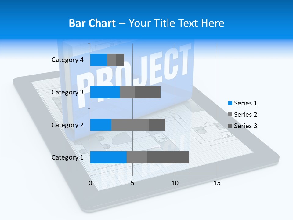 Floor Plan Sale Tablet Pc PowerPoint Template