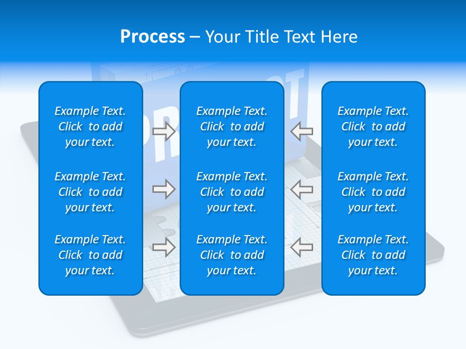 Floor Plan Sale Tablet Pc PowerPoint Template