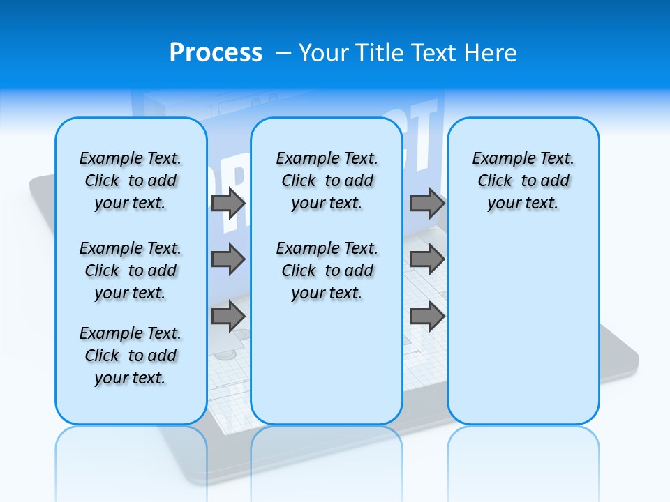 Floor Plan Sale Tablet Pc PowerPoint Template