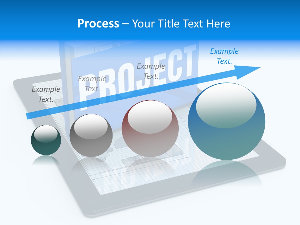 Floor Plan Sale Tablet Pc PowerPoint Template