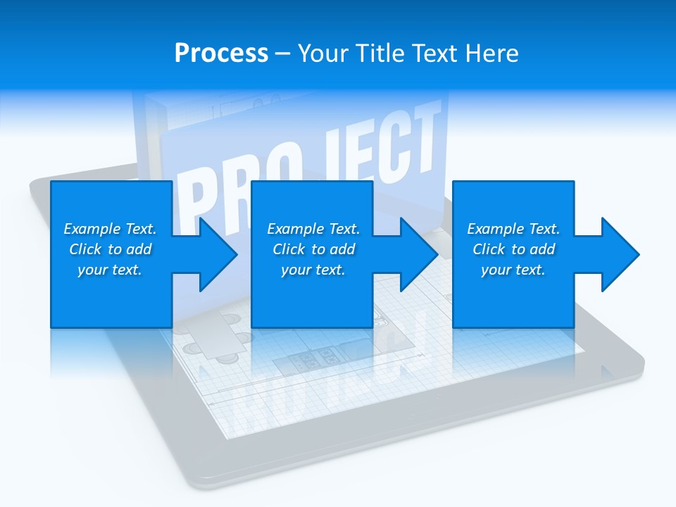 Floor Plan Sale Tablet Pc PowerPoint Template
