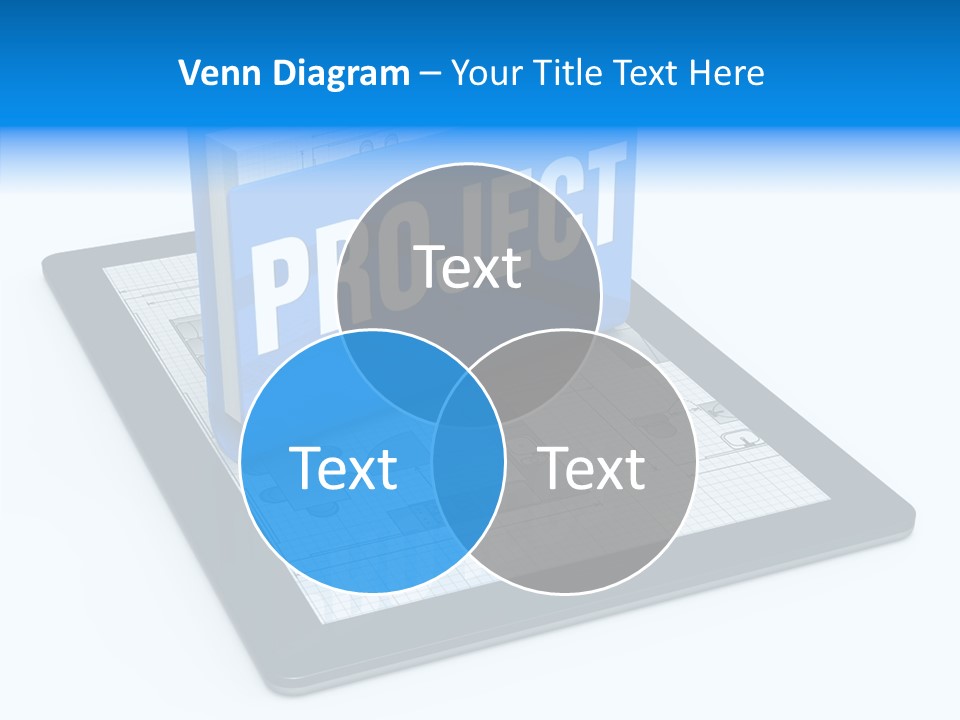 Floor Plan Sale Tablet Pc PowerPoint Template