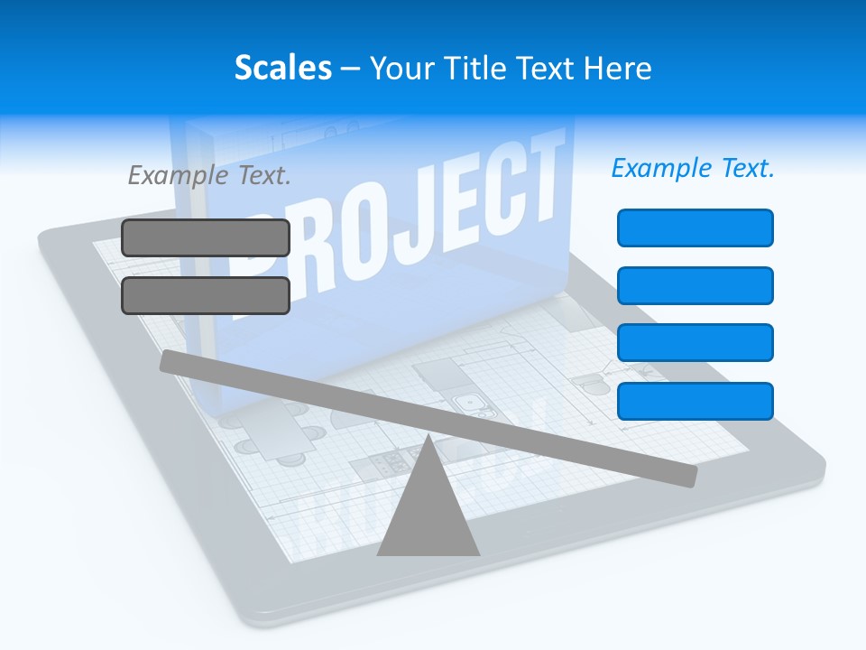Floor Plan Sale Tablet Pc PowerPoint Template