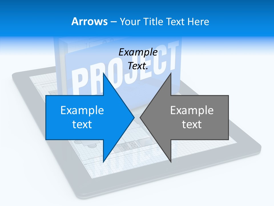 Floor Plan Sale Tablet Pc PowerPoint Template