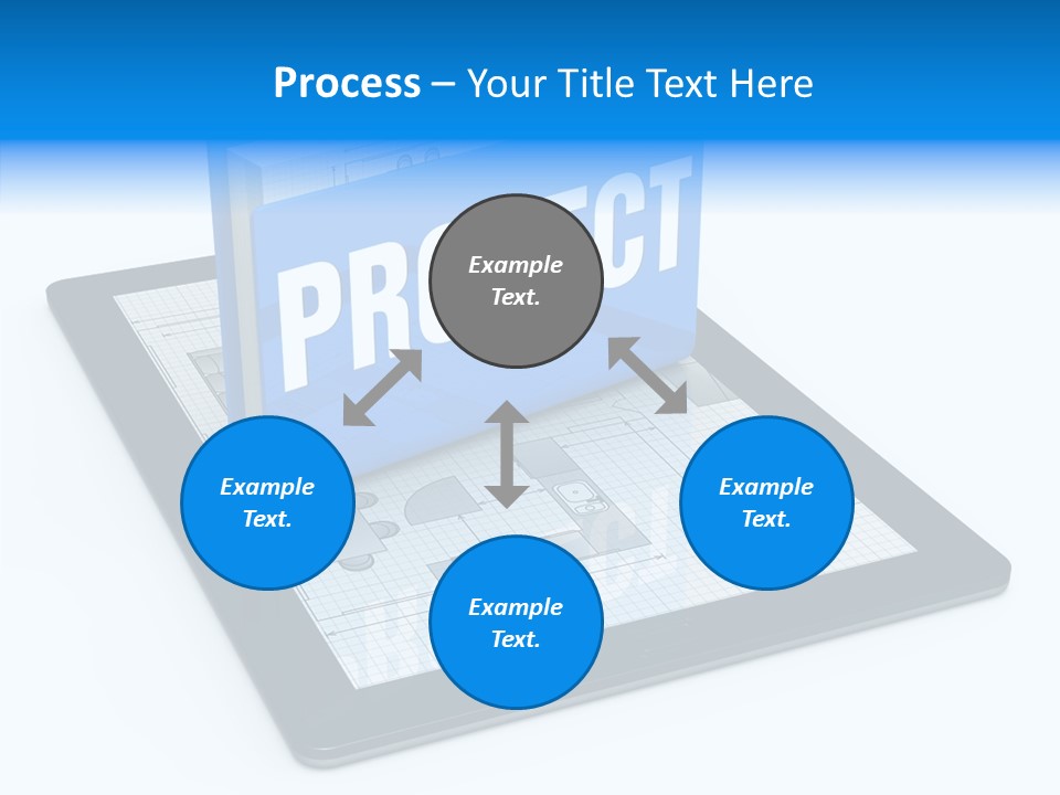 Floor Plan Sale Tablet Pc PowerPoint Template