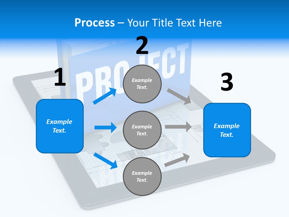 Floor Plan Sale Tablet Pc PowerPoint Template