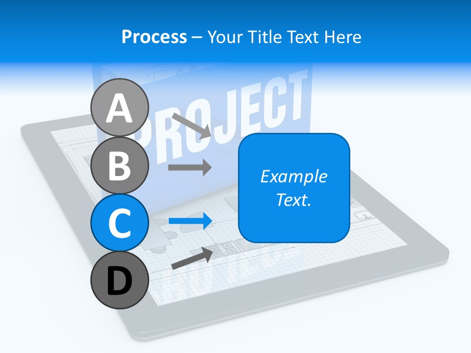 Floor Plan Sale Tablet Pc PowerPoint Template