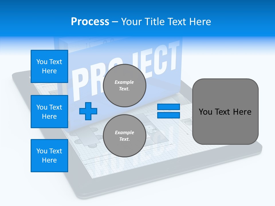 Floor Plan Sale Tablet Pc PowerPoint Template