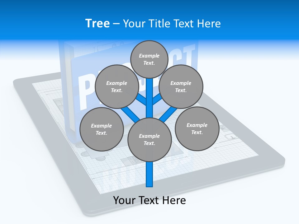 Floor Plan Sale Tablet Pc PowerPoint Template