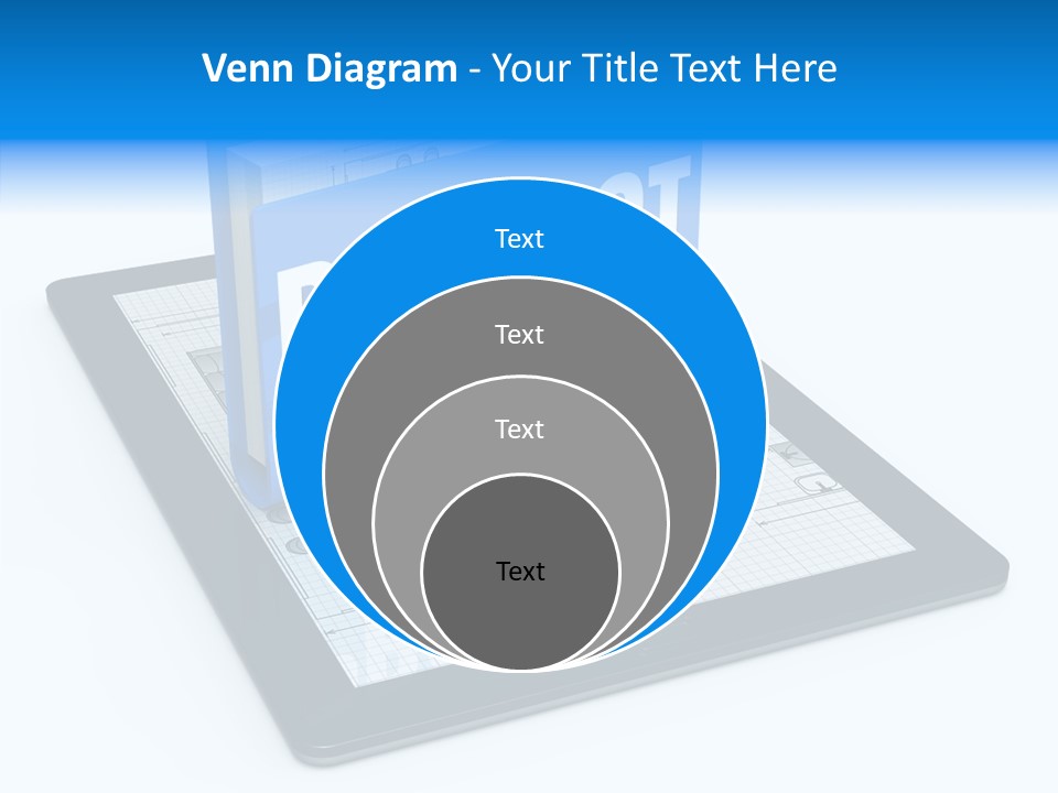 Floor Plan Sale Tablet Pc PowerPoint Template