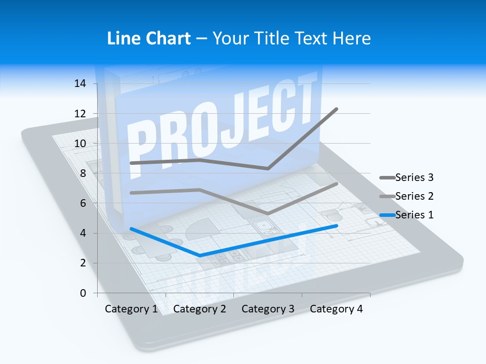 Floor Plan Sale Tablet Pc PowerPoint Template