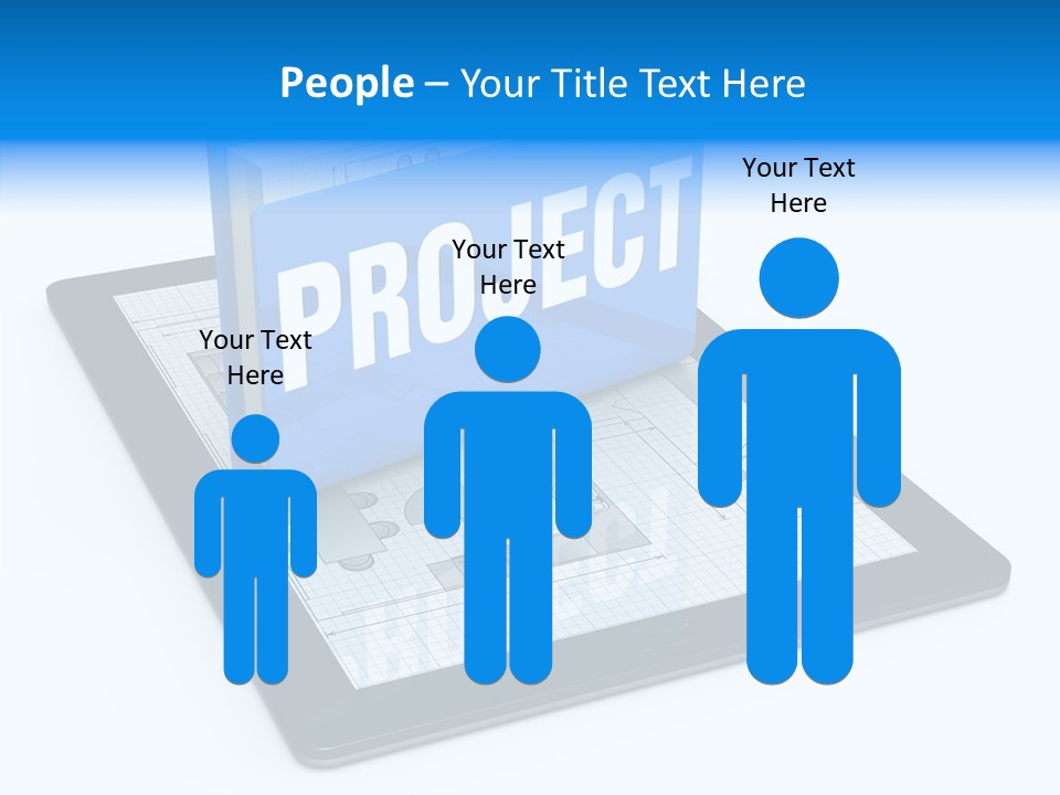 Floor Plan Sale Tablet Pc PowerPoint Template