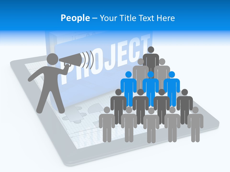 Floor Plan Sale Tablet Pc PowerPoint Template