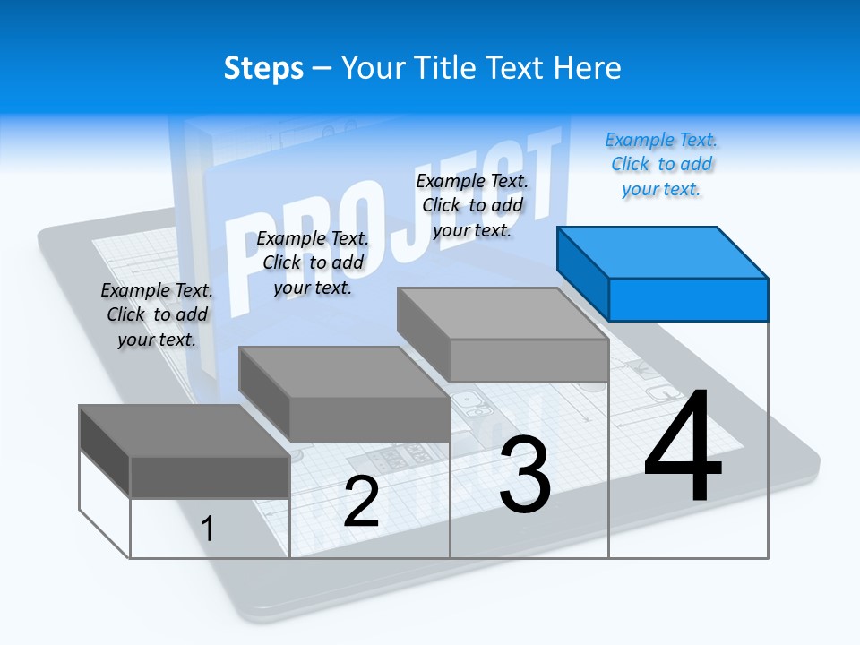 Floor Plan Sale Tablet Pc PowerPoint Template