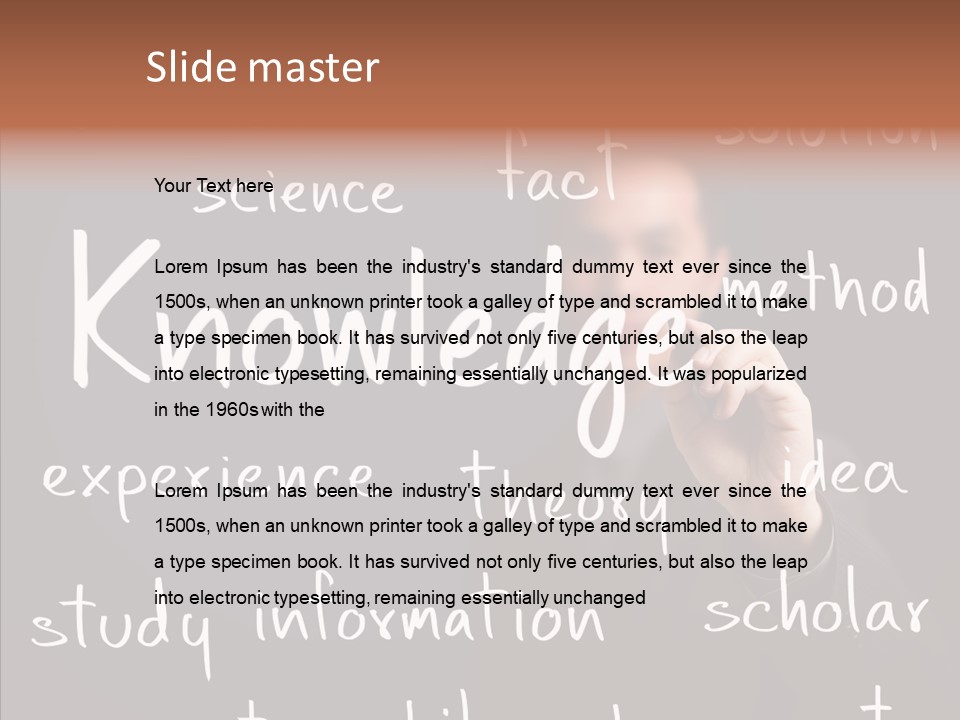School Professor Man PowerPoint Template