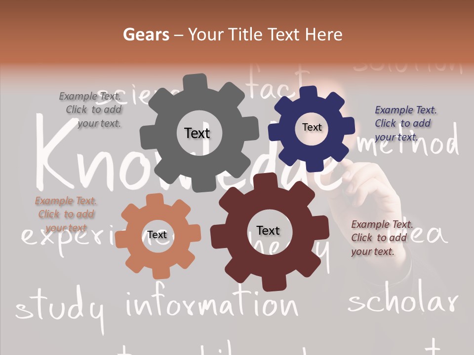 School Professor Man PowerPoint Template
