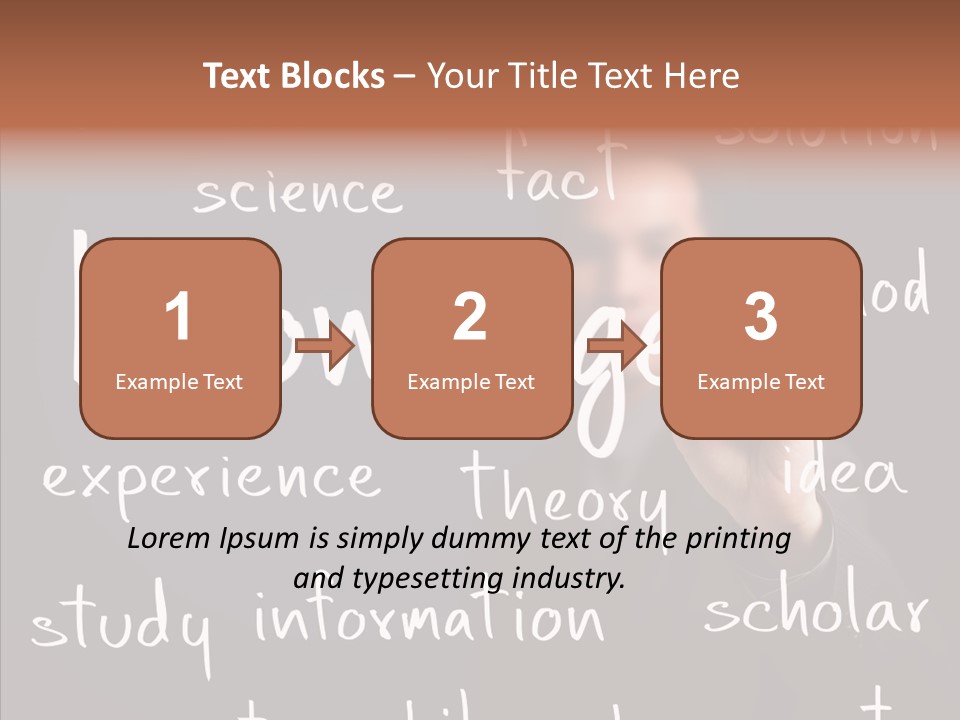 School Professor Man PowerPoint Template
