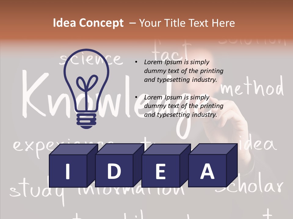 School Professor Man PowerPoint Template