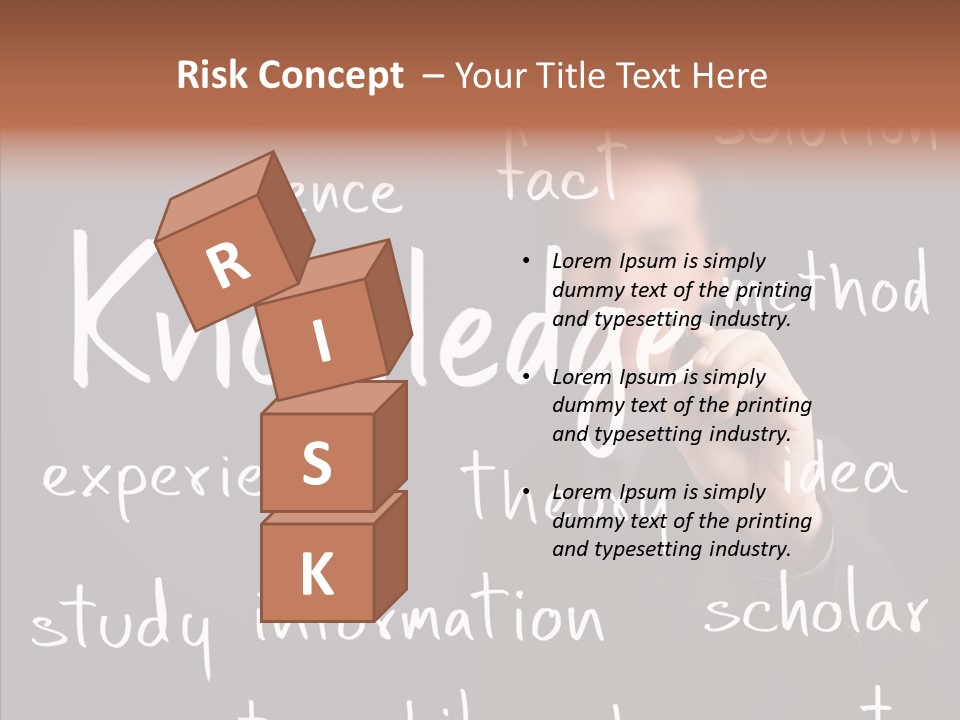 School Professor Man PowerPoint Template