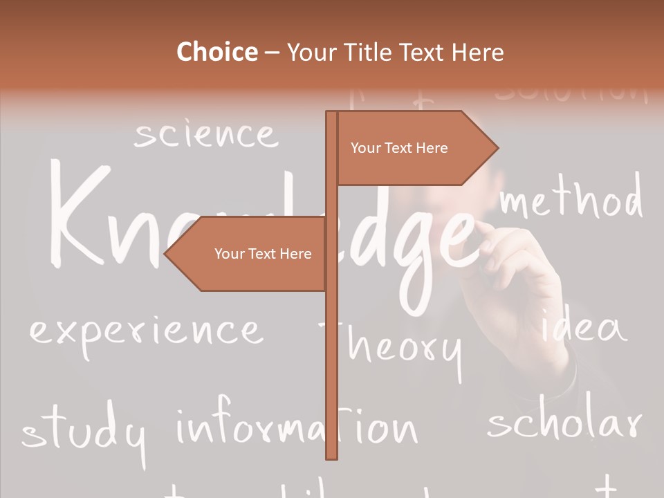 School Professor Man PowerPoint Template
