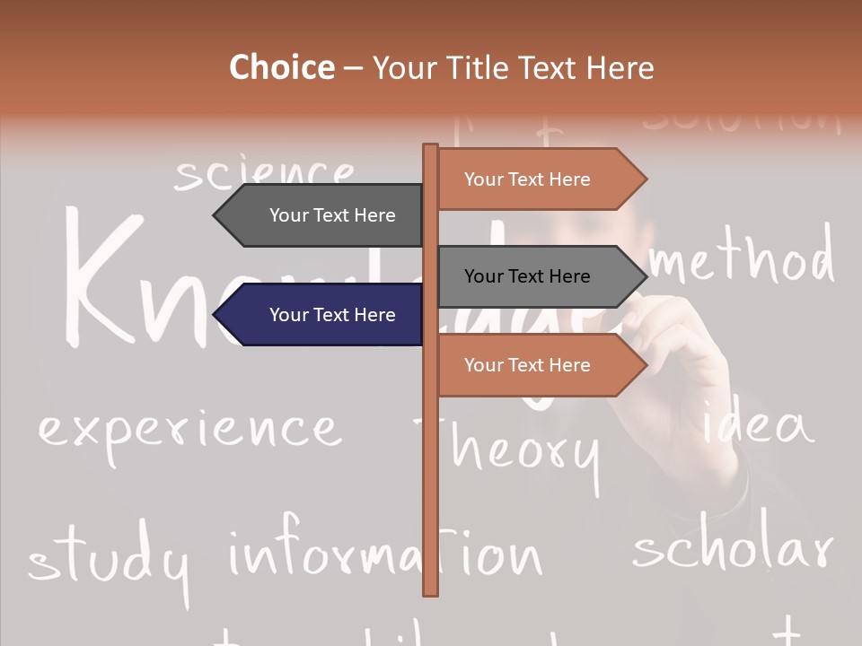 School Professor Man PowerPoint Template