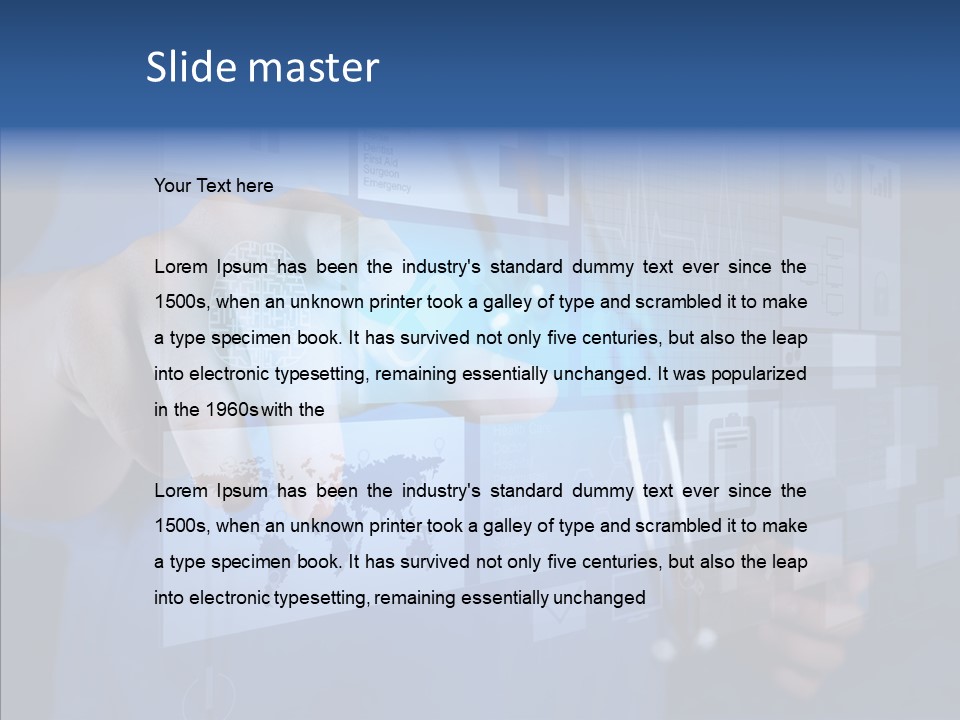 Caucasian Medical Test PowerPoint Template