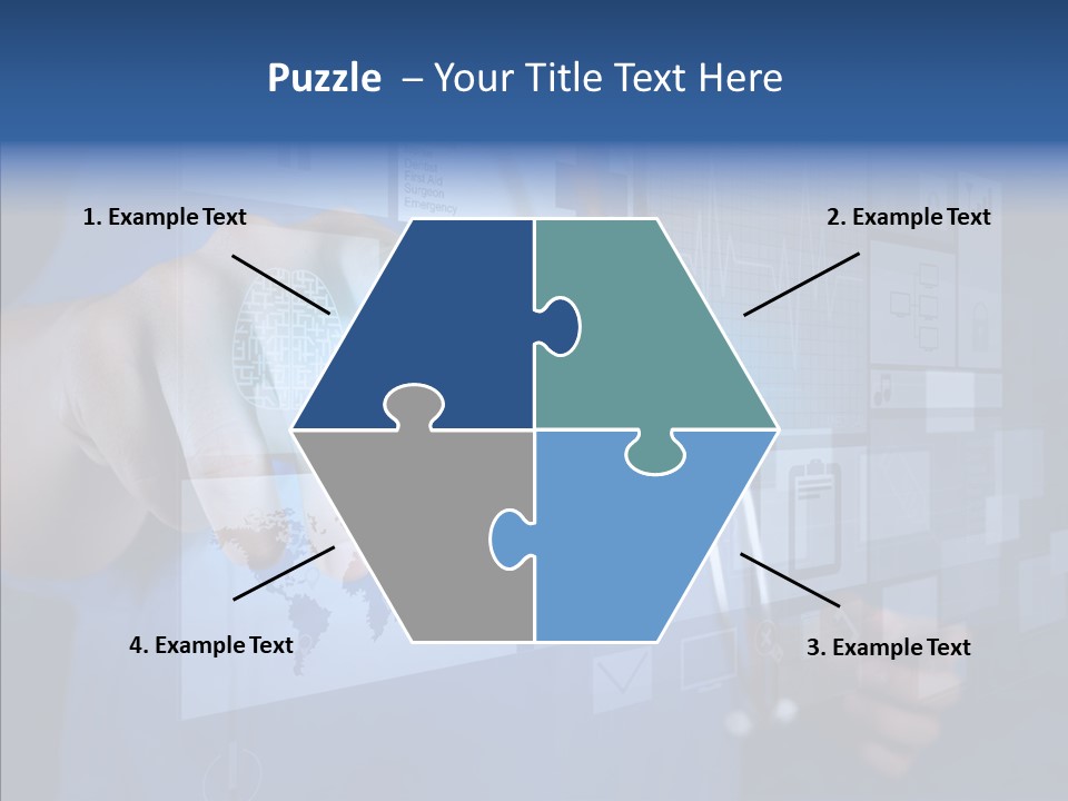 Caucasian Medical Test PowerPoint Template