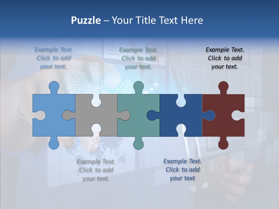 Caucasian Medical Test PowerPoint Template