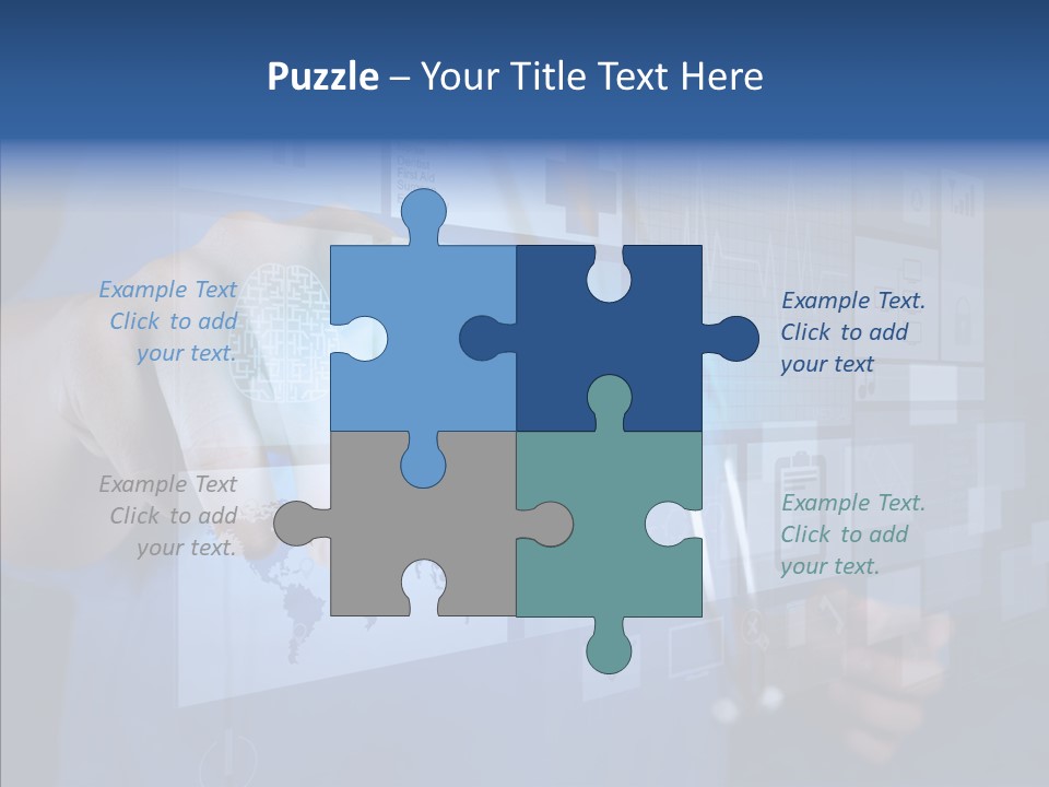 Caucasian Medical Test PowerPoint Template