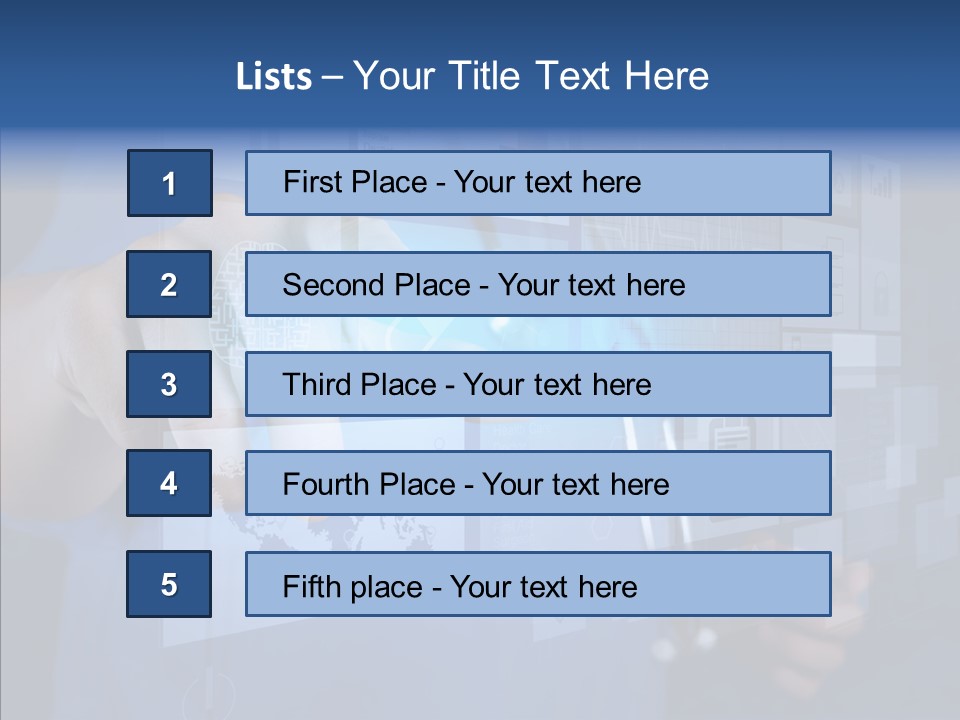 Caucasian Medical Test PowerPoint Template